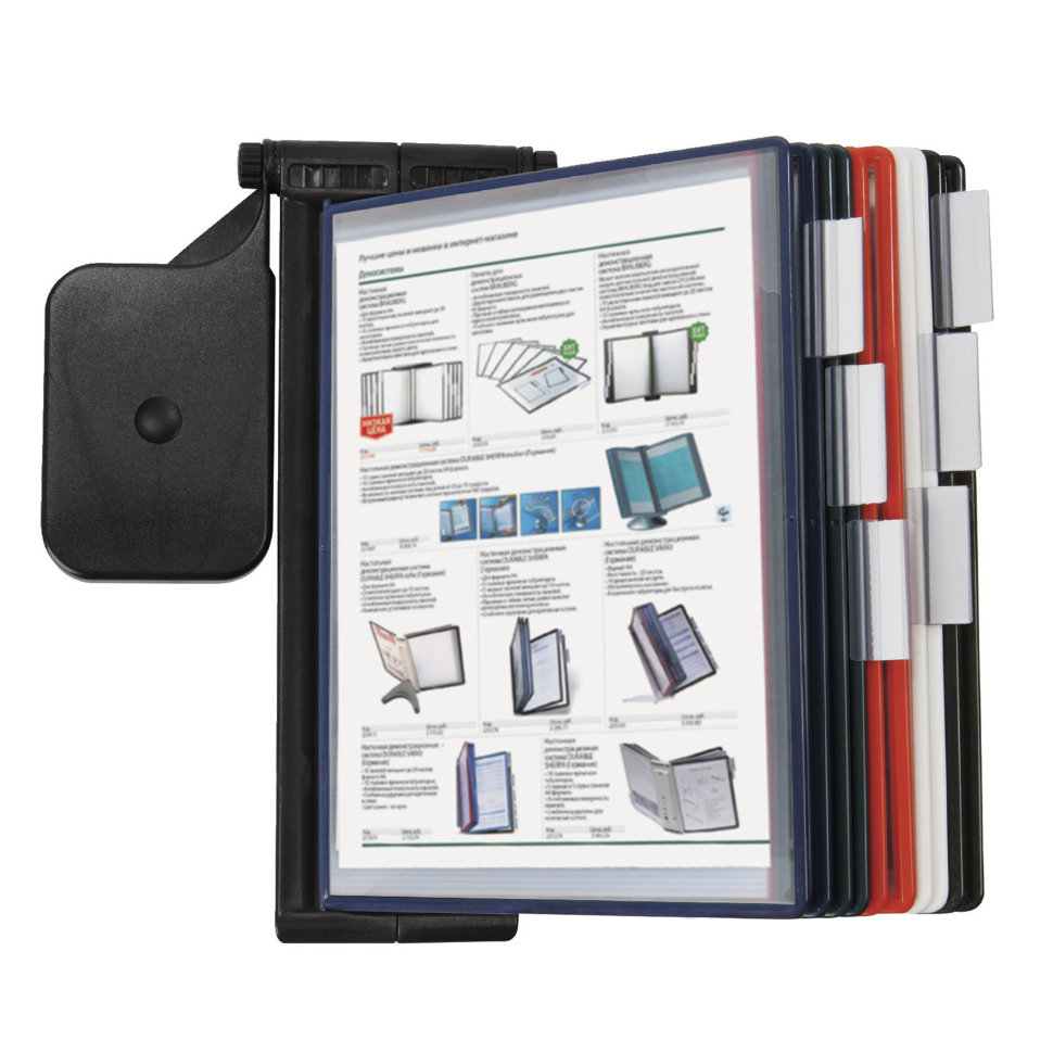 Демосистема настенная А4 на 10 панелей Brauberg Solid регулируемый угол наклона 236720 , 